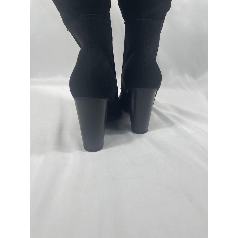 Style & Co Boots Women's Size 9.5 Wide Calf Black Block Heel Knee High Dress - Picture 5 of 8